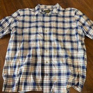 Cabela’s Men’s Plaid Short Sleeve Shirt XXLT